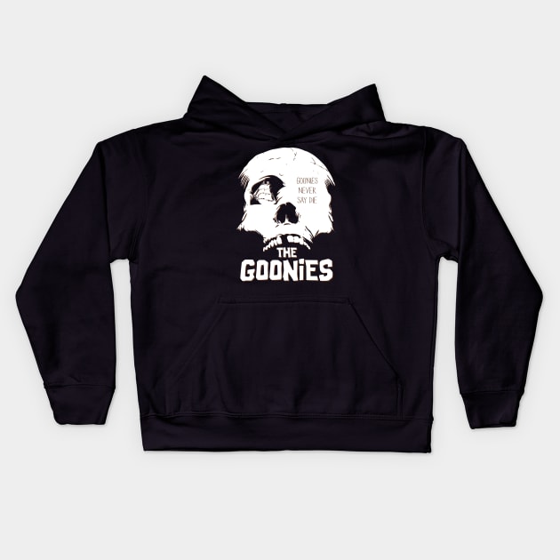 The Goonies "Never Say Die" Kids Hoodie by RyanBlackDesigns